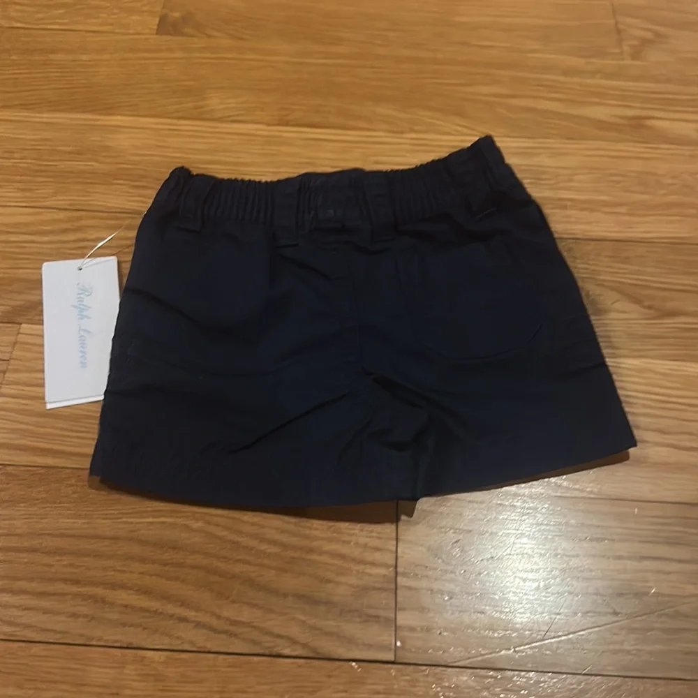 Ralph Lauren Toddlers Boy Cotton Twill Navy Shorts